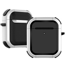 Чохол Apple AirPods, AirPods 2, Epik Black Edition, Білий
