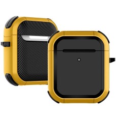 Чохол Apple AirPods, AirPods 2, Epik Black Edition, Жовтий