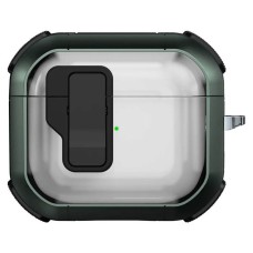 Чехол Apple AirPods 4, Epik Locking Button, Apple Green, Зеленый