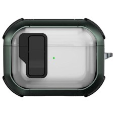 Чохол Apple AirPods Pro, Epik Locking Button, Apple Green, Зелений