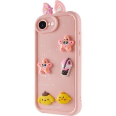 Чохол Apple iPhone 16e, Epik Toys Case, Light Pink, Рожевий