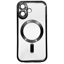 Чехол Apple iPhone 16 Plus, BeCover Chrome Case, MagSafe, Черный