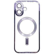 Чехол Apple iPhone 16 Plus, BeCover Chrome Case, MagSafe, Фиолетовый