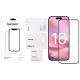 Защитное стекло Apple iPhone 16, BeCover, Черный
