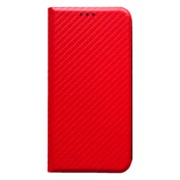 Чехол-книжка Samsung A065 Galaxy A06, Carbon Case, Красный