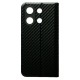 Чехол-книжка Xiaomi Redmi Note 13, Carbon Case, Черный