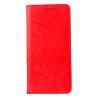 Чехол-книжка Xiaomi Redmi Note 14, Business Leather, Красный