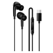 Наушники проводные Borofone BM100 Pro Fuente, С микрофоном, Черный