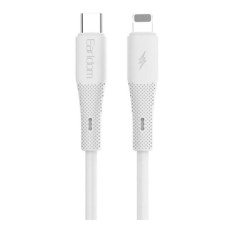 USB кабель Earldom EC-185C-L Apple iPhone SE 2022, iPhone 14 Pro Max, iPhone 14 Plus, iPhone 14 Pro, iPhone 14, iPhone 13 Pro, iPhone 13 Mini, iPhone 13, iPhone 13 Pro Max, iPhone 12 Mini, iPhone 12 Pro Max, Lightning, 1.0 м., Белый