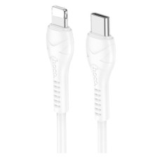 USB кабель Hoco X37 Cool Power Apple iPhone SE 2022, iPhone 14 Pro Max, iPhone 14 Plus, iPhone 14 Pro, iPhone 14, iPhone 13 Pro, iPhone 13 Mini, iPhone 13, iPhone 13 Pro Max, iPhone 12 Mini, iPhone 12 Pro Max, Lightning, 0.5 м., Білий