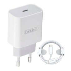 Сетевое зарядное устройство Earldom ES-KC23C-L Apple iPhone SE 2022, iPhone 14 Pro Max, iPhone 14 Plus, iPhone 14 Pro, iPhone 14, iPhone 13 Pro, iPhone 13 Mini, iPhone 13, iPhone 13 Pro Max, iPhone 12 Mini, iPhone 12 Pro Max, iPhone 12 Pro, с кабелем, Lig