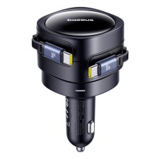 Автомобильное зарядное устройство Baseus C00035507121-01 Enjoyment Max, С кабелем, Type-C, Черный