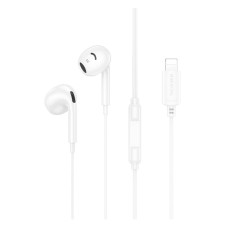 Наушники проводные Borofone BM96 Brilliant, С микрофоном, Белый