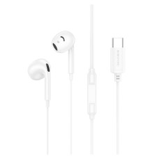 Наушники проводные Borofone BM96 Brilliant, С микрофоном, Белый