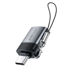 Переходник AceFast J7, Type-C, USB, Серый