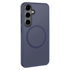 Чохол Samsung Galaxy S25 Edge, Epik Metal Buttons Colorful, MagSafe, Синій