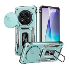 Чохол Xiaomi Redmi Note 14 Pro 4G, Epik Camshield Army Ring, Light Green, Зелений