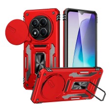 Чохол Xiaomi Redmi Note 14 Pro 4G, Epik Camshield Army Ring, Червоний