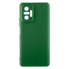 Чохол Xiaomi Redmi Note 10 Pro, Redmi Note 10 Pro Max, GETMAN Liquid Silk, Dark Green, Зелений