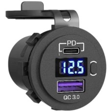 Автомобільний зарядний пристрій Daier DS2013-P21-B, Чорний