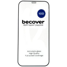 Захисне скло Apple iPhone 16 Pro, BeCover, 10D, Чорний