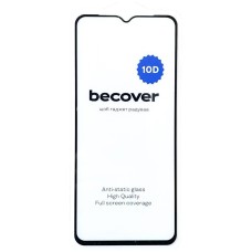 Захисне скло Huawei Honor X7a, BeCover, 10D, Чорний