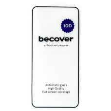 Захисне скло Tecno Camon 30, BeCover, 10D, Чорний
