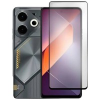 Захисне скло Tecno Pova 6, BeCover, Чорний