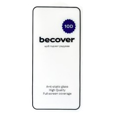 Захисне скло Xiaomi Redmi 12C, BeCover, 10D, Чорний