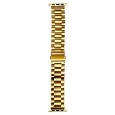 Ремінець Apple Watch 38, Watch 40, Metal Watch Design 1, Золотий