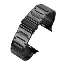 Ремінець Apple Watch 42, Watch 44, Metal Watch Design 12, Чорний