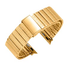 Ремінець Apple Watch 42, Watch 44, Metal Watch Design 13, Золотий