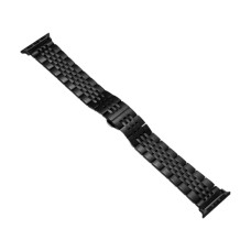 Ремінець Apple Watch 42, Watch 44, Metal Watch Design 3, Чорний