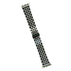 Ремінець Apple Watch 38, Watch 40, Metal Watch Design 4, Срібний