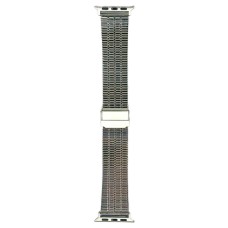 Ремінець Apple Watch 38, Watch 40, Metal Watch Design 6, Срібний