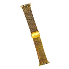 Ремінець Apple Watch 42, Watch 44, Metal Watch Design 6, Золотий