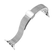 Ремінець Apple Watch 38, Watch 40, Metal Watch Design 7, Срібний