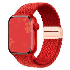 Ремінець Apple Watch 42, Watch 44, Braided Solo Loop Magnetic Buckle, Червоний
