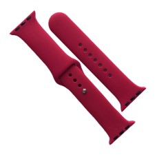 Ремінець Apple Watch 38, Watch 40, Silicone WatchBand, Rose Red, Рожевий