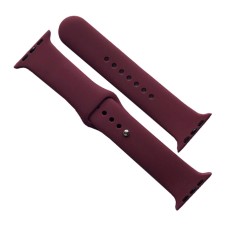 Ремінець Apple Watch 38, Watch 40, Silicone WatchBand, Plum, Бордовий