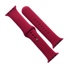 Ремінець Apple Watch 42, Watch 44, Silicone WatchBand, Rose Red, Рожевий