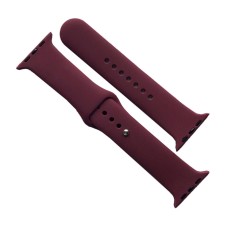 Ремінець Apple Watch 42, Watch 44, Silicone WatchBand, Plum, Бордовий