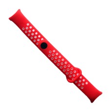 Ремінець Xiaomi Mi Band 8, Mi Band 9, BeCover Nike, Red-White, Червоний