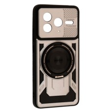 Чохол Xiaomi Poco F7 Pro, Protective Ring, Space Gray, MagSafe, Сірий