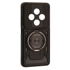 Чохол Xiaomi Poco C75, Redmi 14C, Redmi A4, Protective Ring, MagSafe, Чорний