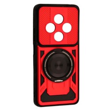 Чохол Xiaomi Poco C75, Redmi 14C, Redmi A4, Protective Ring, MagSafe, Червоний