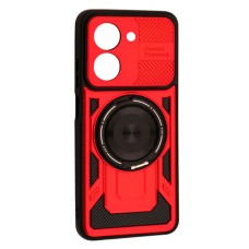 Чохол Xiaomi Poco C71, Redmi A5, Protective Ring, MagSafe, Червоний