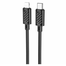 USB кабель Hoco X88 Apple iPhone SE 2022, iPhone 14 Pro Max, iPhone 14 Plus, iPhone 14 Pro, iPhone 14, iPhone 13 Pro, iPhone 13 Mini, iPhone 13, iPhone 13 Pro Max, iPhone 12 Mini, iPhone 12 Pro Max, iPhone 12 Pro, Lightning, 2.0 м., Чорний