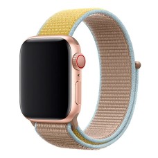Ремінець Apple Watch 42, Watch 44, Sport Loop Band, Camel, Жовтий