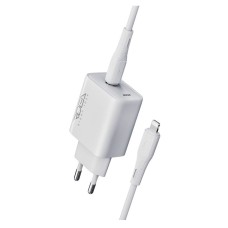Сетевое зарядное устройство Ridea RW-20125 Rapid Pro Apple iPhone SE 2022, iPhone 14 Pro Max, iPhone 14 Plus, iPhone 14 Pro, iPhone 14, iPhone 13 Pro, iPhone 13 Mini, iPhone 13, iPhone 13 Pro Max, iPhone 12 Mini, iPhone 12 Pro Max, с кабелем, Lightning, Б